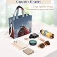 thumbnail image 4 of Eagle in Iceberg Corduroy Tote Bag Handbag Large Messenger Bag Shoulder Crossbody Zipper Bag Purse, 4 of 8