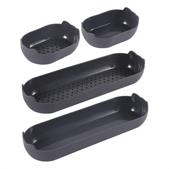 4Pack Silicone Bread Loaf Pan Non-Stick Baking Tray Bread Moulds Hot Dog Bun Pan