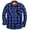 Blue, variant on Mens Shirts Button Down Regular Fit Long Sleeve Plaid Flannel Casual Shirts