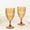 Amber Gold, variant on Efavormart 12 Pack Diamond Cut Vintage Plastic Wine Goblets – Amber Gold 11oz Embossed Reusable Drink & Cocktail Glasses