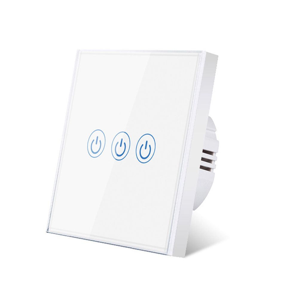 Manuel Touch Wall Lamp White 1/2/3 Gang 1 Way Touch Switch Light Switch