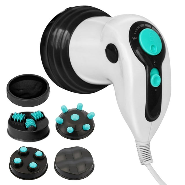 TFixol Appareil de Massage Portable Multifonctionnel pour Enlever la Cellulite et la Graisse, Outil de Relaxation Musculaire, Machine de Modelage Électrique avec 3 Têtes de Massage