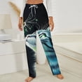 thumbnail image 3 of Cat Butterfly Dream Winter Female Pants Flannel High Waist Women Pants Lady Warm Straight Leg Plush Trousers, 3 of 7