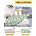 thumbnail image 5 of Sage Green Buffalo Plaid Couch Cushion Covers Stretch, Washable Sofa Seat Covers Individual Seat Cushion Sofa Slipcovers Green White Checkered Farmhouse Couch Cover Furniture Protector S-2PCS, 5 of 7