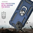 thumbnail image 4 of 3in1 Case Bundle for Apple iPhone 15 Plus Heavy Duty Case with Built-in Kickstand, Dual Layer Protection with 2 Clear Screen Protectors, Sturdy Case for Apple iPhone 15 Plus, Navy, 4 of 7