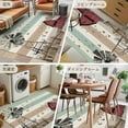 thumbnail image 6 of Windmill Farmhouse 3x5 Area Rugs, Vintage Teal Brown Wooden Butterfly Non-Skid Rubber Backing Large Rectangle Rugs - Living Room Bedroom Home Office, Indoor Floor Mat Carpets Washable Rug, 6 of 9