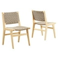 thumbnail image 2 of Modway Saoirse Woven Rope Wood Dining Side Chair in Natural Natural, 2 of 10