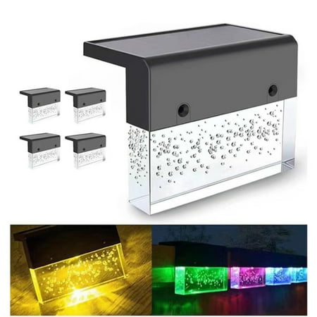

Mynkyll 6 Solar Lights For Outdoor Garden LED Garden Lights For Patio Decoration Terrace Passageway Steps And Stairs 2 Mode LED Warm White/color Changing Lighting
