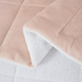 thumbnail image 4 of Chezmoi Collection Ultra-Soft Micromink Sherpa King Size Comforter Set with 2 Pillow Shams, Reversible Plush Bedding Comforter 3-Piece, Blush, 4 of 9