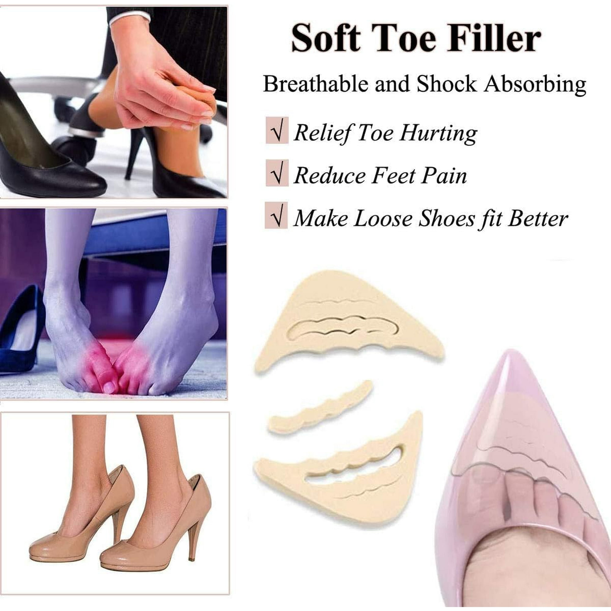 High heel toe inserts best sale
