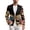 Embroidery Dragonfly Blossom, variant on Racing Horse Blazers for Men American Flag Suit Jacket Open Front Patriotic Sport Coat for 4th of July Anniversary Long Sleeve Tuxedo Jacket Regular Fit