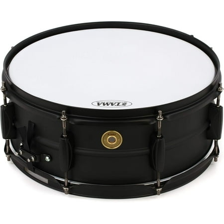 Tama Steel Snare Drum - 5.5 Inches X 14 Inches - Black Black