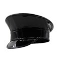 thumbnail image 3 of Sombrero de marinero con visera para vendedor de periódicos, ideal para bailes de máscaras de Halloween y presentaciones en el escenario. Negro, 3 of 9