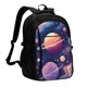 thumbnail image 1 of Fotbe Planet Pastel Galaxy Mochila con Estampado y Puerto USB para Hombre y Mujer, Mochila Antirrobo, Mochila de Viaje, Mochila Escolar, Mochila Universitaria, 1 of 7