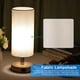 thumbnail image 5 of Touch Control Table Lamp Bedside Desk Lamp with E27 LED Bulb Warm White Light Modern Tabletop Lamp 2 USB Ports for Bedroom Living Room, 5 of 5