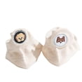 thumbnail image 2 of Womens No Show Socks with Embroidered Cute Animal Pet Face, Mismatched Pair, Soft Cotton Breathable Beige Hidden Socks for Sneakers,Size Free Size, 2 of 2