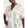 thumbnail image 2 of Joyspun Women’s and Women’s Plus Bridal Satin Shortie Pajama Set, Sizes XS to 3X, 2 of 8