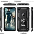 thumbnail image 6 of 3in1 Case Bundle for Apple iPhone XR Heavy Duty Case with Built-in Kickstand, Dual Layer Protection with 2 Clear Screen Protectors, Sturdy Case for Apple iPhone XR, Black, 6 of 7