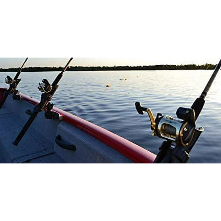 4X Rod Holder for Tracker Boat Versatrack System - with Cannon Rod