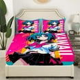 thumbnail image 2 of Japanese Bedding Set Full Youth Kawaii Room Decor, Japanese Manga Bed Sheets Sailor Suit Anime Fitted Sheet JK Uniform Design Cute Retrofuturism Sheets, 2 of 5