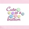 thumbnail image 2 of CafePress - Cute As A Button (Pastel) Infant Bodysuit - Baby Light Bodysuit, Size Newborn - 24 Months, 2 of 4