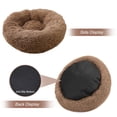 thumbnail image 3 of Orthopedic dog bed Comfortable donut blanket Round dog bed Super soft washable-Light curry, 3 of 5