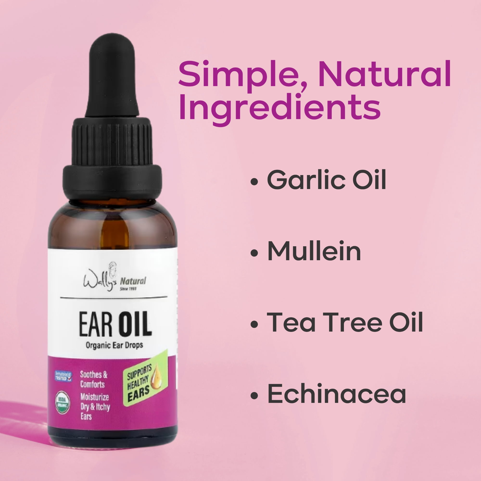 Wally's Natural Adult Ear Care Bundle, 3 pack