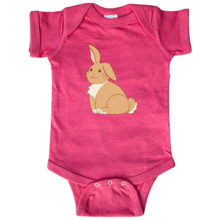 

Inktastic Easter Cute Floppy Ear Brown Bunny Gift Baby Boy or Baby Girl Bodysuit