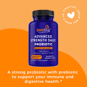 LoveBug Probiotics No Guts No Glory Advanced Strength Daily Probiotic, 30 Count