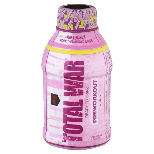 Redcon1 Rtd Total War Pre Workout Ready To Drink Pink Lemonade 12 Pack Walmart Com