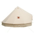 thumbnail image 3 of UNISTRENGH 4 Seasons 7M Waterproof Cotton Canvas Bell Tent with Chimney Hole Yurts for Camping Wedding, 3 of 7