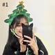 thumbnail image 3 of 2025 Ins Gorro de árbol de Navidad Tocado navideño Tocado para niñas Disfraz de fiesta de Navidad Horquilla navideña Suministros de decoración de Año Nuevo, 3 of 5