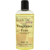 Fragrance Free Bath Oil - Scented Body Oil - Relaxing & Moisturizing Bathing Oil - Fragrance Body Oil For Dry & Rough Sensitive Skin - 4 oz