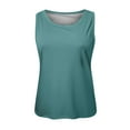 thumbnail image 4 of Lixiuxyad Trend Summer Tank Tops Ladies Solid Color Vest Sleeveless Summer T Shirt Round Neck Top, 4 of 4