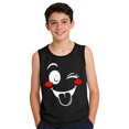thumbnail image 3 of Niños Pequeños Camisola 3-15Years sin Mangas Tela Suave Gradiente Impresión Moda Linda para la Fiesta Informal, 3 of 8