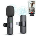 thumbnail image 1 of Dsseng Microphone Lavalier Sans Fil 2,4 GHz Audio Vidéo Portable Mini Micro avec Matériaux de Qualité et Puces Intelligentes, 1 of 15