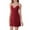 Red, variant on Sngxgn Women's Nightgowns Long Sleeveless Night gown with Pockets Soft Ladies Nightdress(Beige,M)
