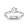 thumbnail image 1 of Certified 1.25 Carat TW Round Natural Diamond Engagement Rings in 14k Yellow Gold, 1 of 2