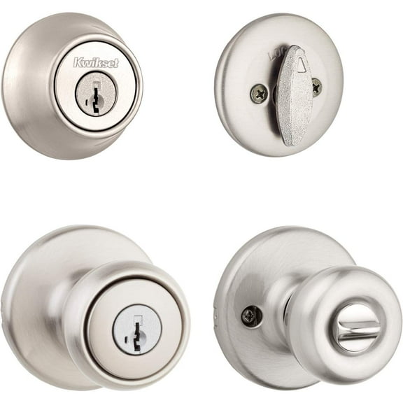 Kwikset 96900-381 690T 15 SMT BBPKG Satin Nickel Tylo Entry Combo Set C63