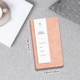 thumbnail image 3 of Dusknt Blank Pu Leather Notebook, 80 Pages with Pan Holder, 6.96X3.85 Inch Portable Journal for Work School, Pink, 3 of 9