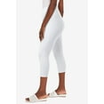 thumbnail image 3 of Jessica London Women's Plus Size Everyday Stretch Cotton Capri Legging, 3 of 6