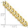 thumbnail image 4 of 10k Yellow Gold 5.75mm Flat Beveled Curb Chain, 4 of 5