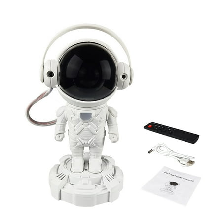 

Night Light Projector With Remote Control Spaceman Shape Star Cloud Living Room