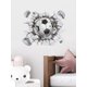 thumbnail image 5 of Vinilos decorativos 3D oso de fresa fútbol Póster deportivo, 5 of 5