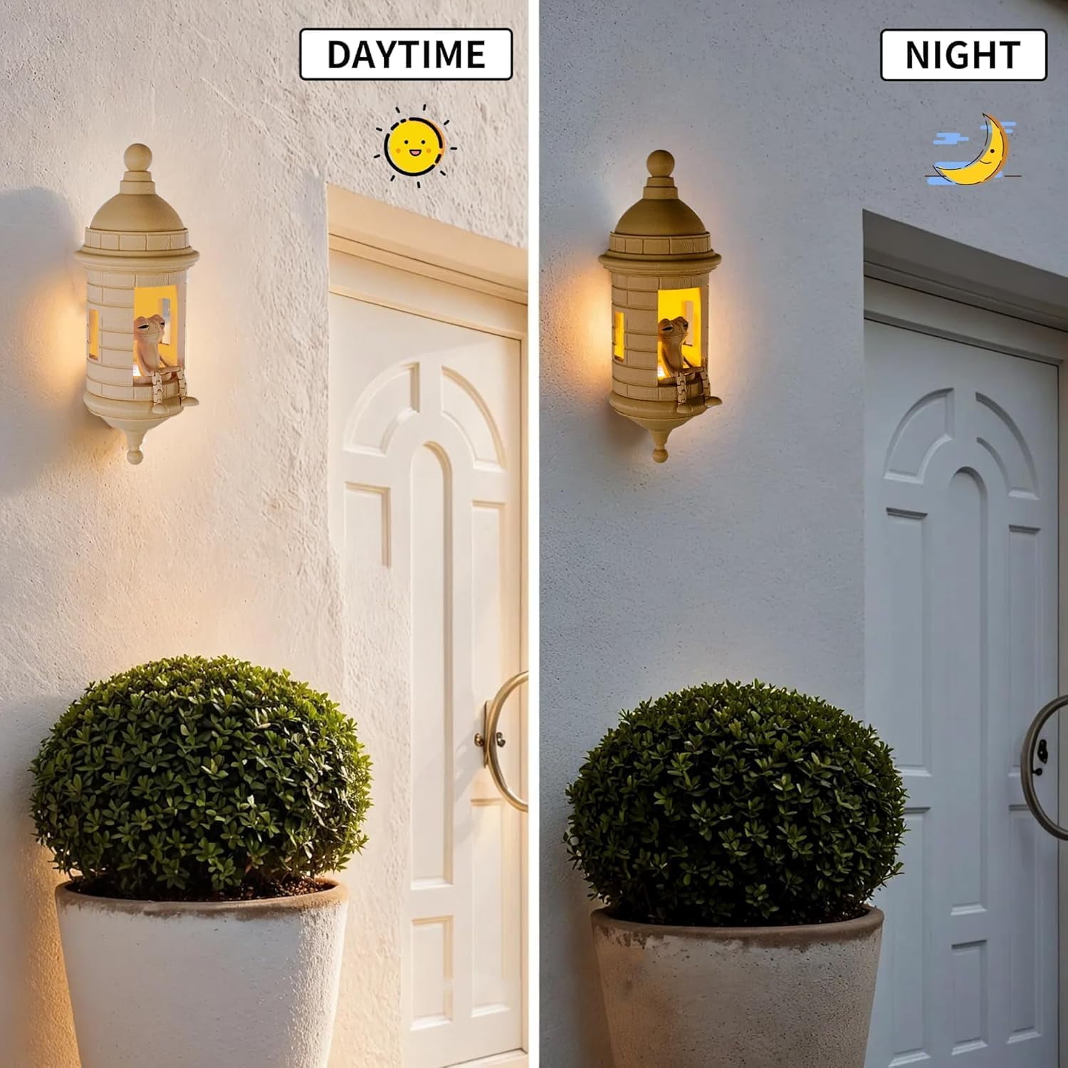 Puerto Rican Garita Wall Lamp with Coqui Sound, Multi-Color LED Night Light & Remote Control Decor