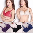 thumbnail image 5 of GOODLY Women Underwear Brand Lace Minimizer Padded Lace Sheer Push Up Bra 34 Cup, 5 of 8