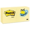 Post-it Original Pads in Canary Yellow 3 x 5 90-Sheet 24/Pack 65524VADB