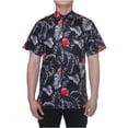 thumbnail image 1 of Omega Chemise de Mode Hawaïenne Tropicale, Noir Gris TG, 1 of 2