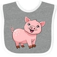 thumbnail image 3 of Inktastic Cute Pig Boys or Girls Baby Bib, 3 of 4