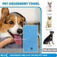 thumbnail image 2 of 6pcs Dog Bath Brush Kit with Towel & Washing Gloves, Slicker Hair Grooming Brush for Shedding, Shampoo Scrubber for Dogs and Cats, 2 of 5